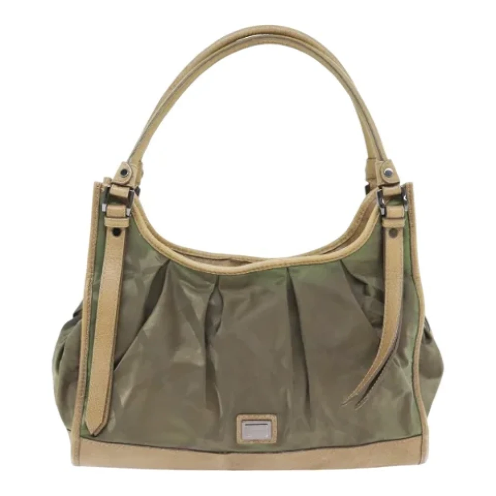 Burberry Vintage Pre-owned Fabric handbags Green Dames