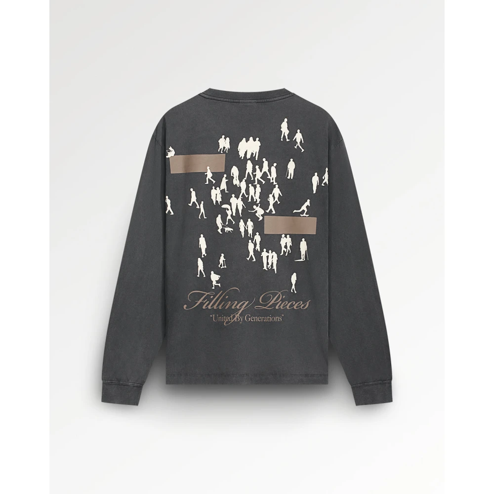 Filling Pieces Longsleeve United by Generations Vintage Black Heren