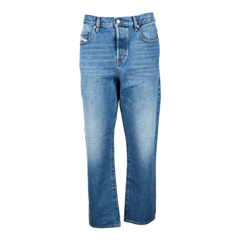Diesel Katoenmix Stijlvolle Jeans Blue Heren