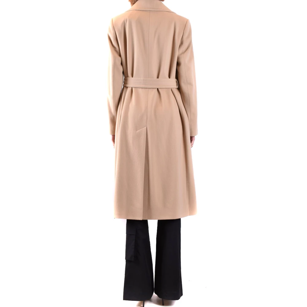 Tagliatore Beige Jassen Mantels voor Dames Aw23 Beige Dames