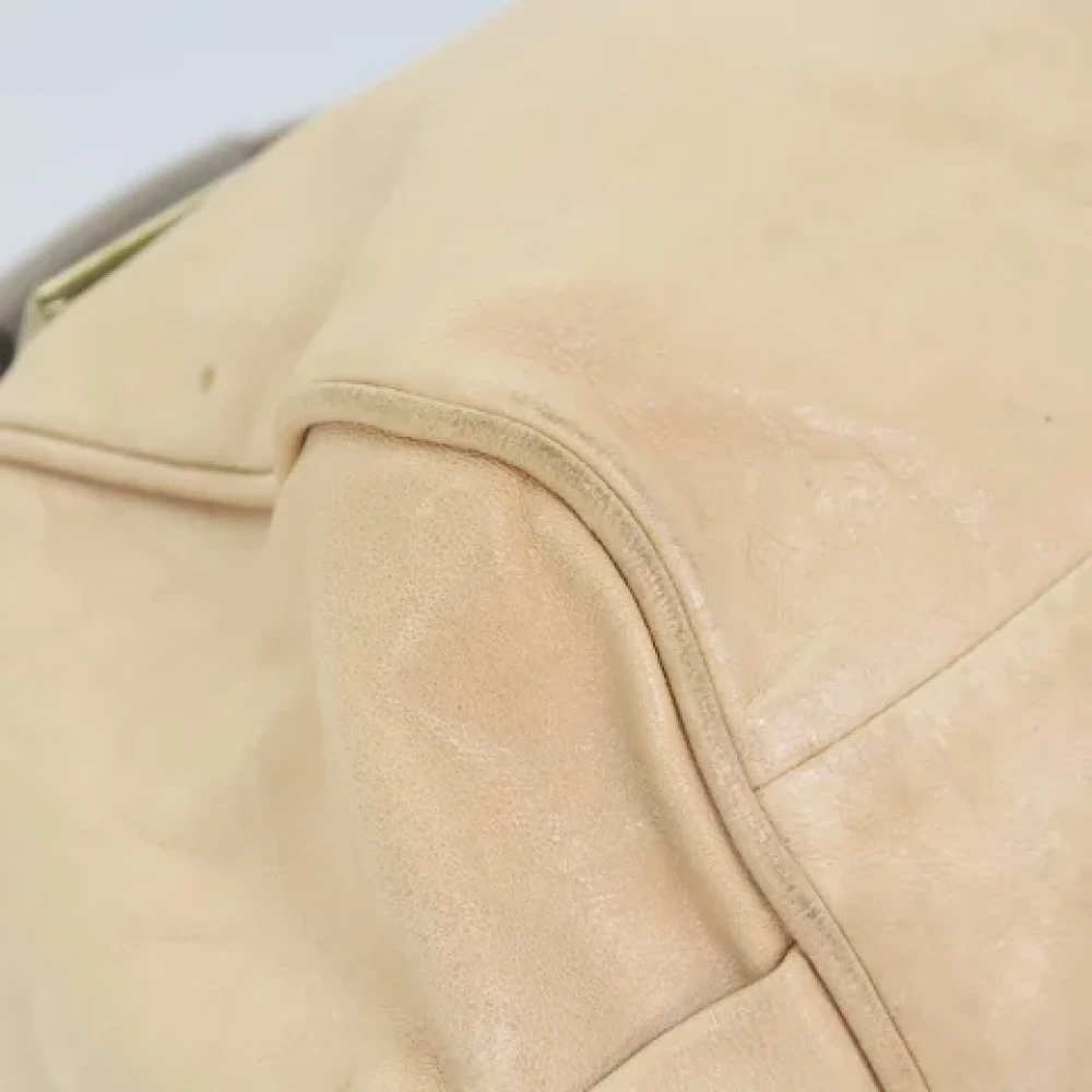 Chloé Pre-owned Leather handbags Beige Dames