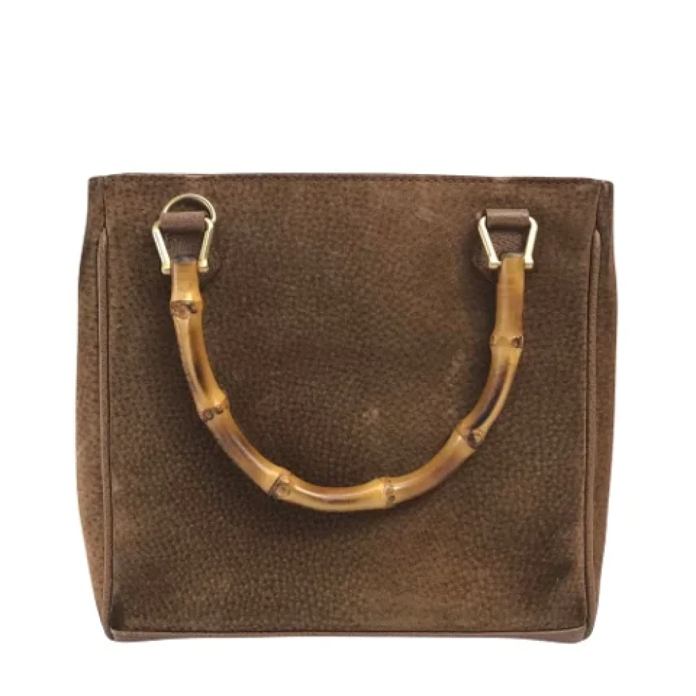 Gucci Vintage Pre-owned Suede gucci-bags Brown Dames