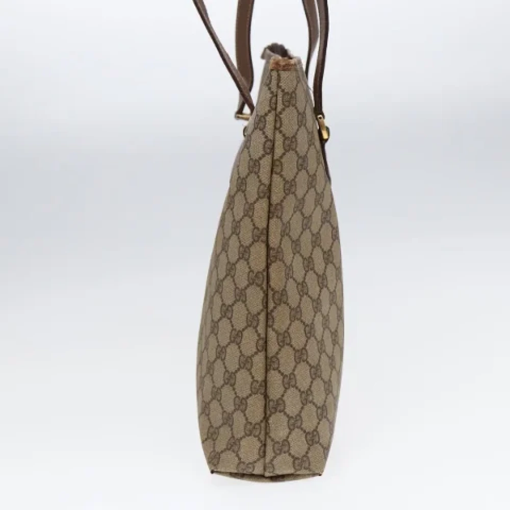 Gucci Vintage Pre-owned Leather totes Beige Dames