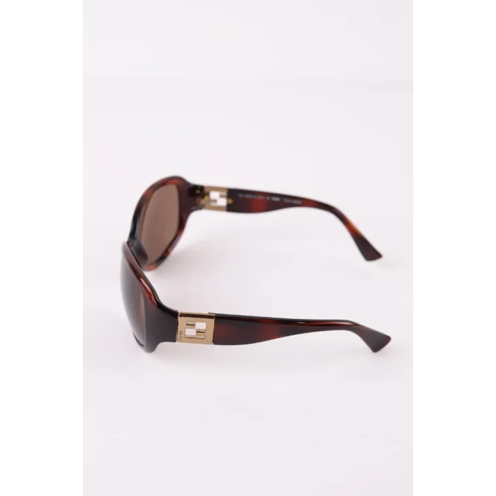 Fendi Vintage Pre-owned Plastic sunglasses Brown Dames