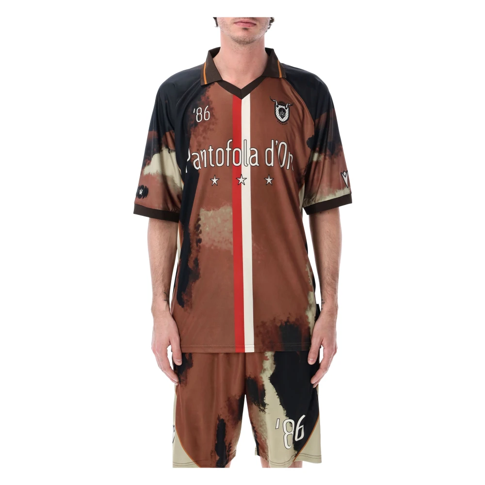 Pantofola D'oro Men's Brown Training, L, Soccer Tee