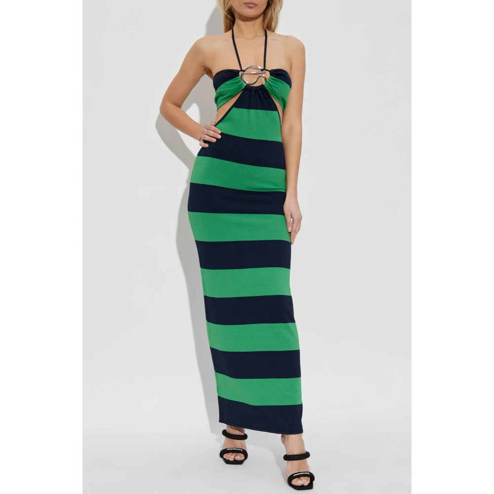 Coperni Rugloze jurk Green Dames