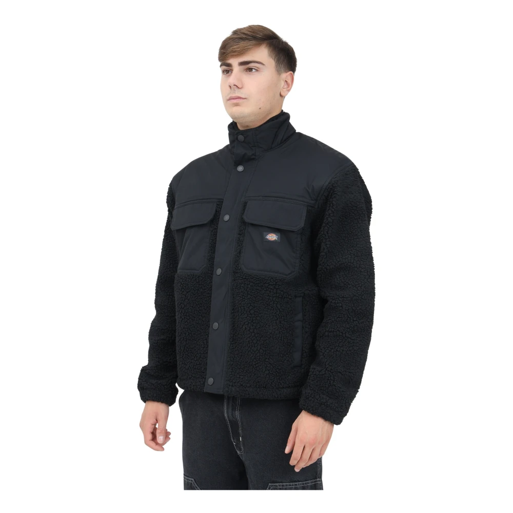 Dickies Zwarte Pinesdale Gewatteerde Jas Black Heren
