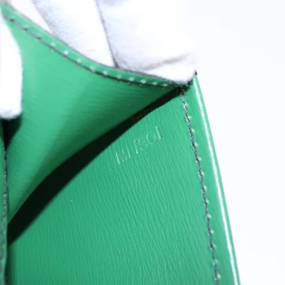 Louis Vuitton Vintage Pre-owned Leather clutches Green Dames