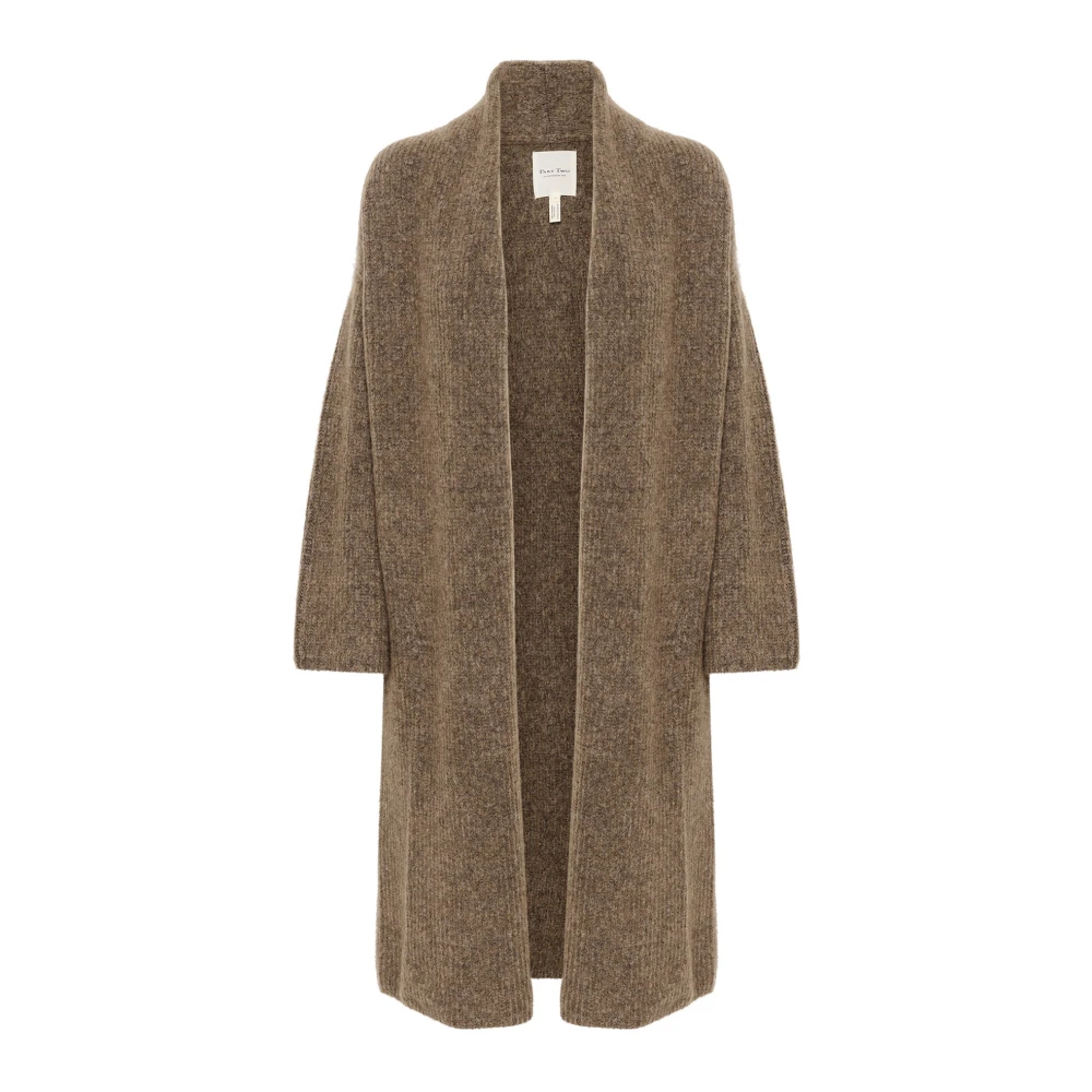 Part Two Zachte Gebreide Trui Mink Melange Brown Dames