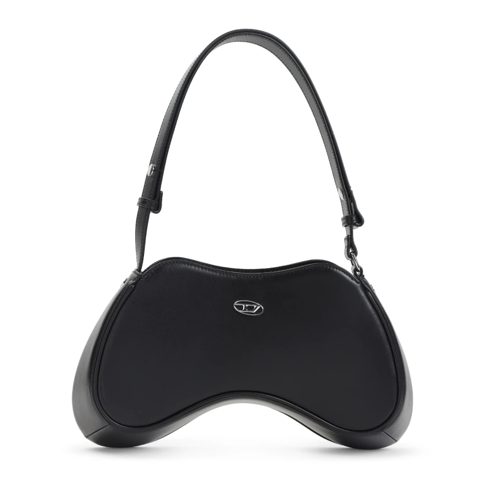 Diesel Women's Black Shoulder Bags, One Size, Handbag Stylish And Practical