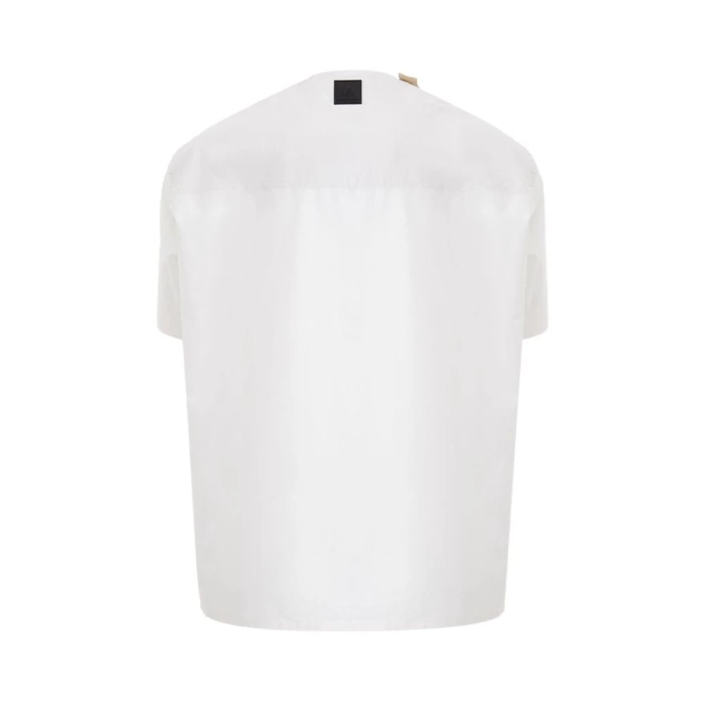 Emporio Armani Elegant wit katoenen overhemd heren White Heren
