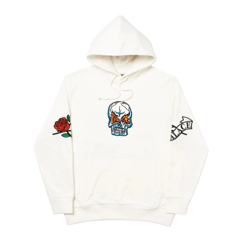 Palace Frisse Hoodie Beperkte Oplage Wit White Heren