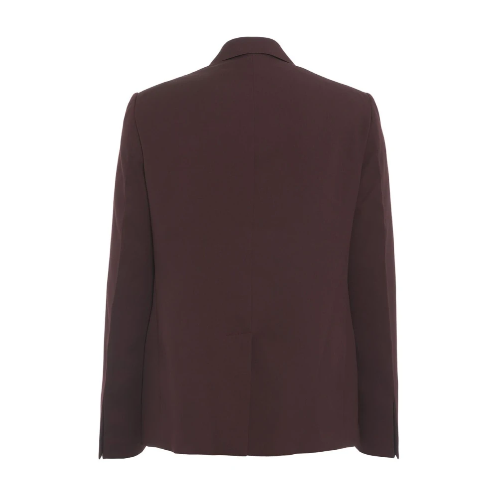 Lanvin Rode Single-Breasted Blazer Aw24 Red Heren