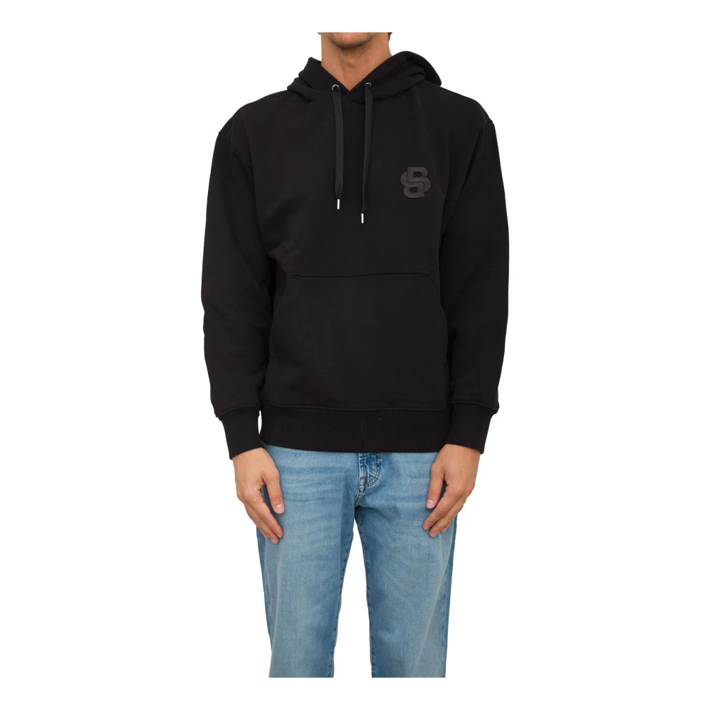 Hugo Boss Svart Sweatshirt för Män Black, Herr