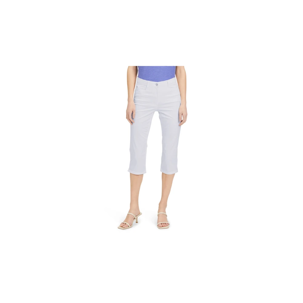 Betty Barclay Witte Stoffen Broek White Dames