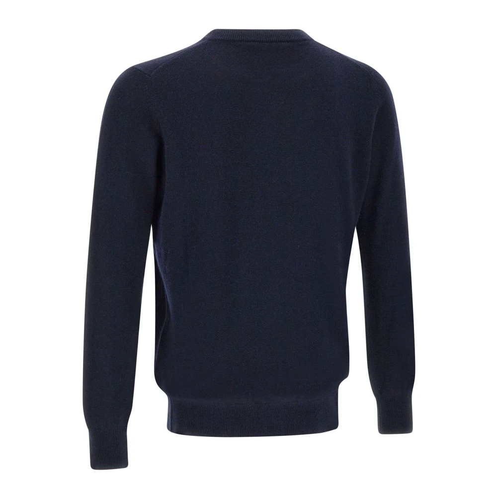 Kangra Kasjmier Crew Neck Trui Blauw Blue Heren