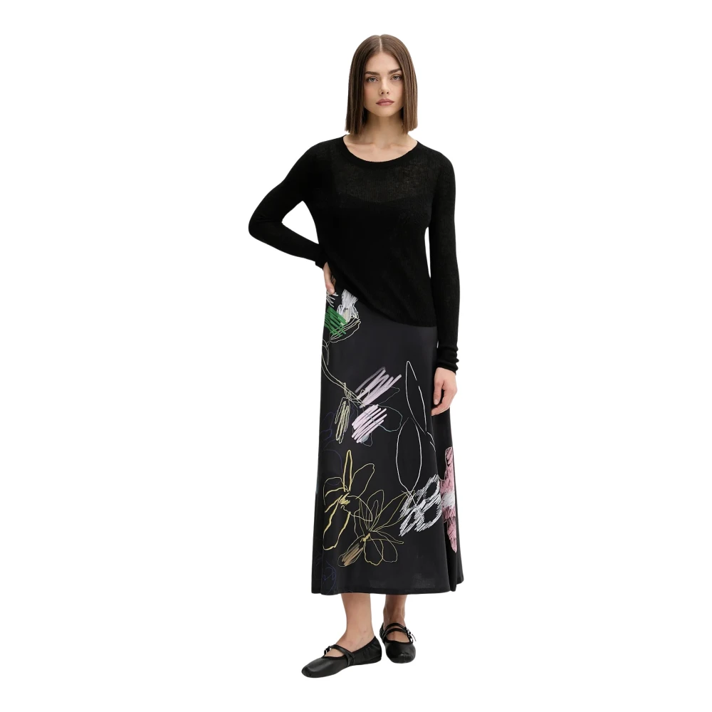 Desigual Donna Nero Donne, Vestiti, Vestito Lungo, (Xs) - Immagine 3