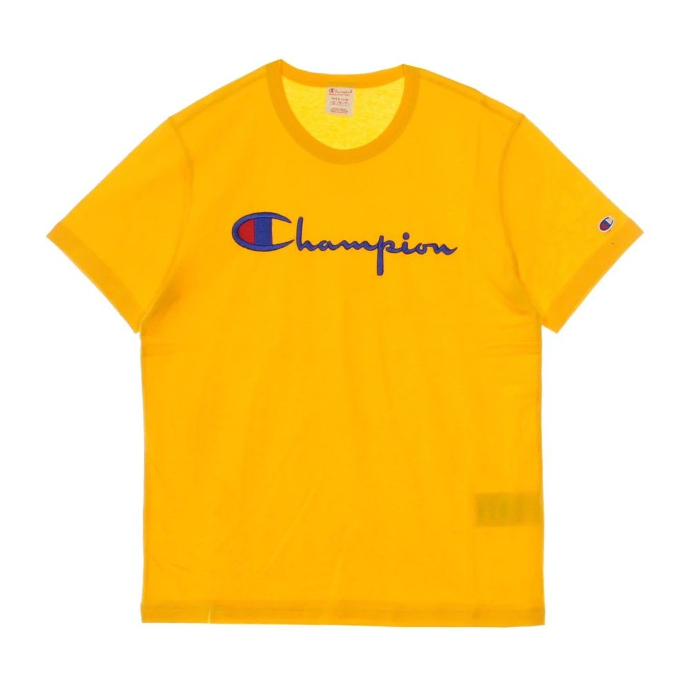 Champion Streetwear Crewneck Tee in ZNN Orange Yellow Heren