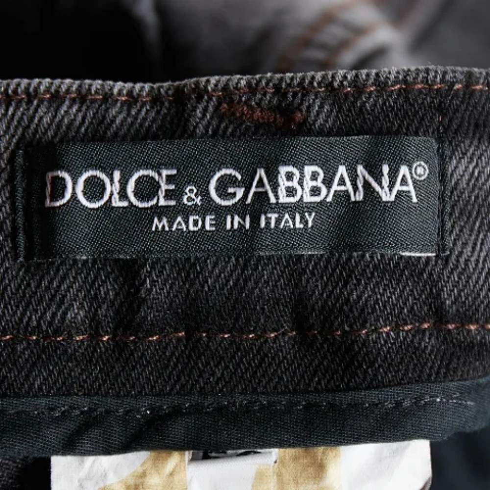 Dolce & Gabbana Pre-owned Denim jeans Gray Heren