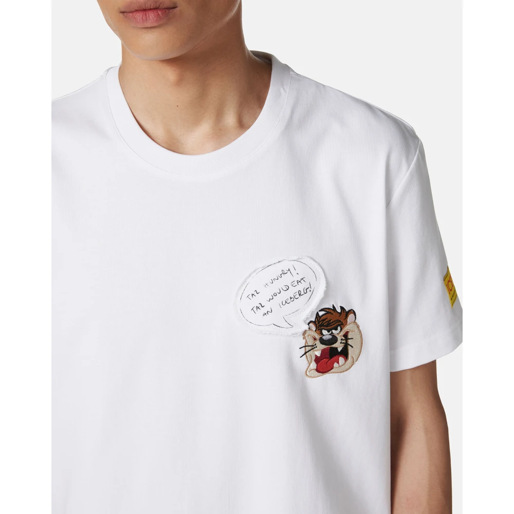 Iceberg Klassiek regular fit wit T-shirt van katoenen jersey White Heren