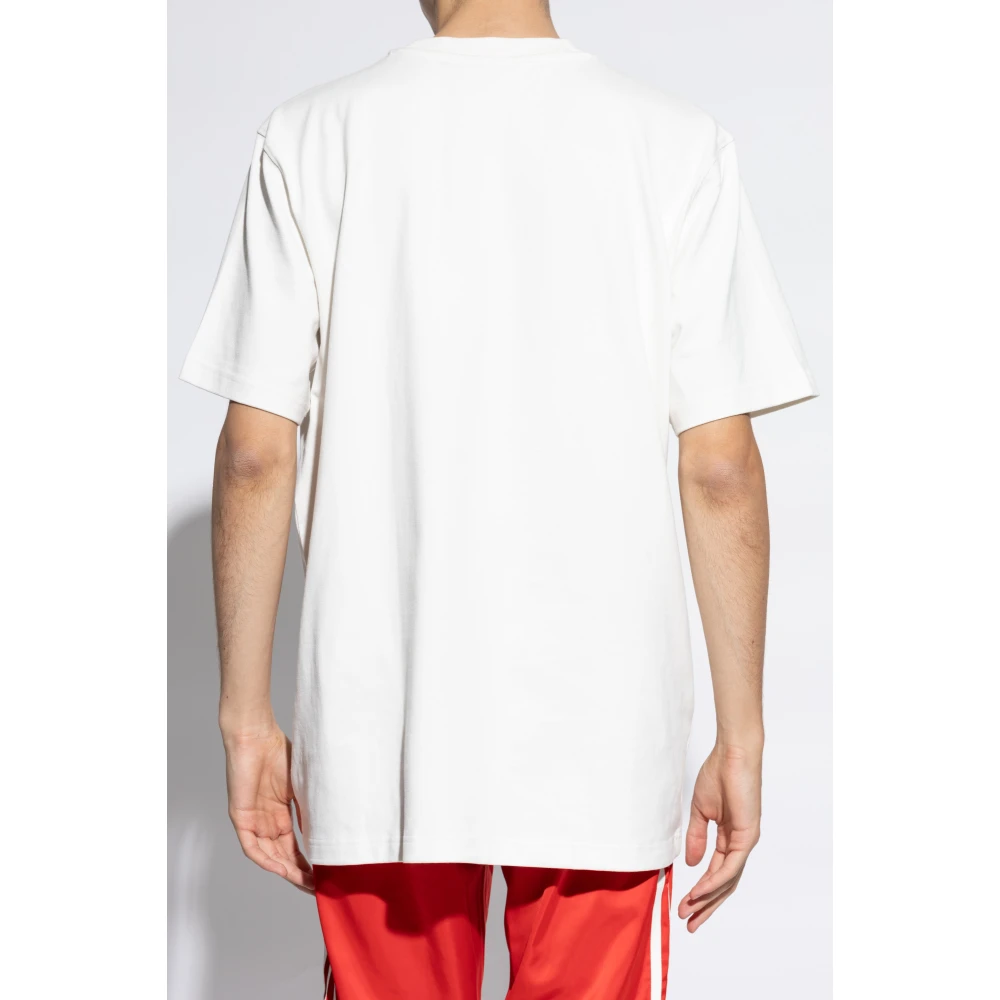 adidas Originals T-shirt met zak Beige Heren