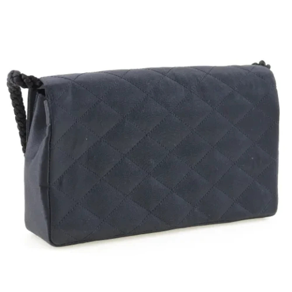 Chanel Vintage Pre-owned Satin chanel-bags Black Dames