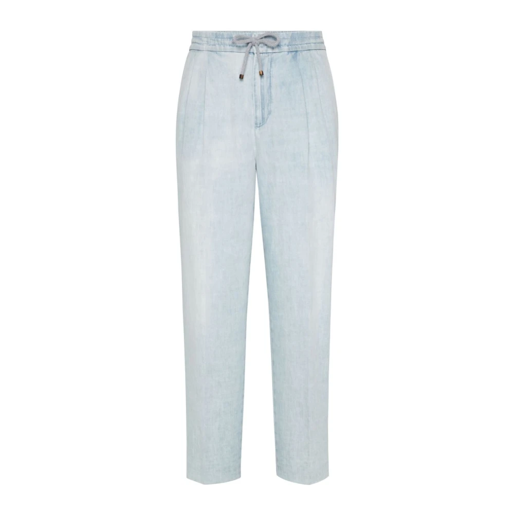 BRUNELLO CUCINELLI Stijlvolle Denim Jeans Blue Heren