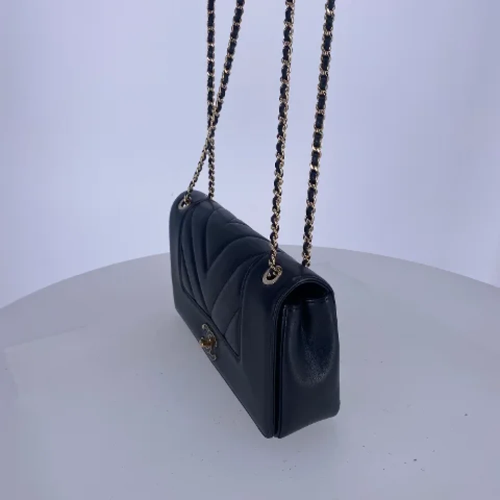 Chanel Vintage Pre-owned Leather chanel-bags Black Dames