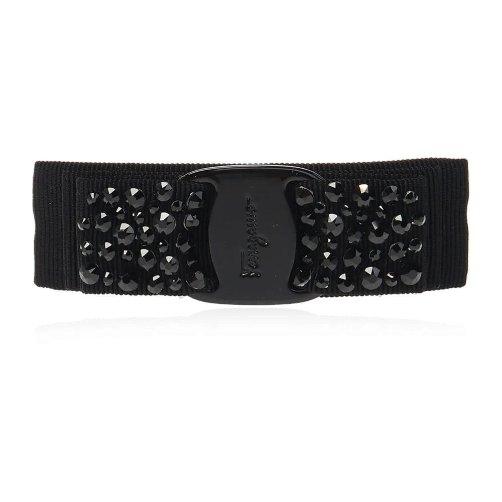 Ferragamo Donna Nero - Vara Bow Hair Clip - Accessories - One Size