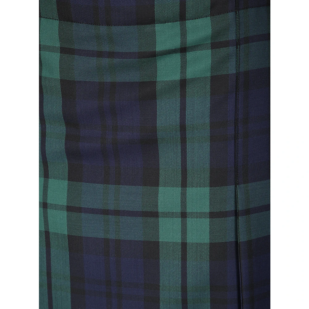 Setchu Tartan Midi Rok Multicolor Dames