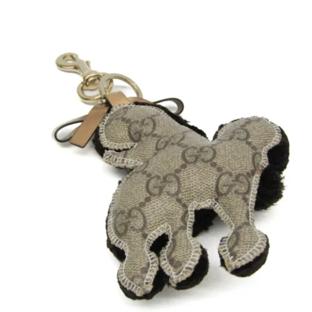 Gucci Vintage Pre-owned Fabric key-holders Beige Dames