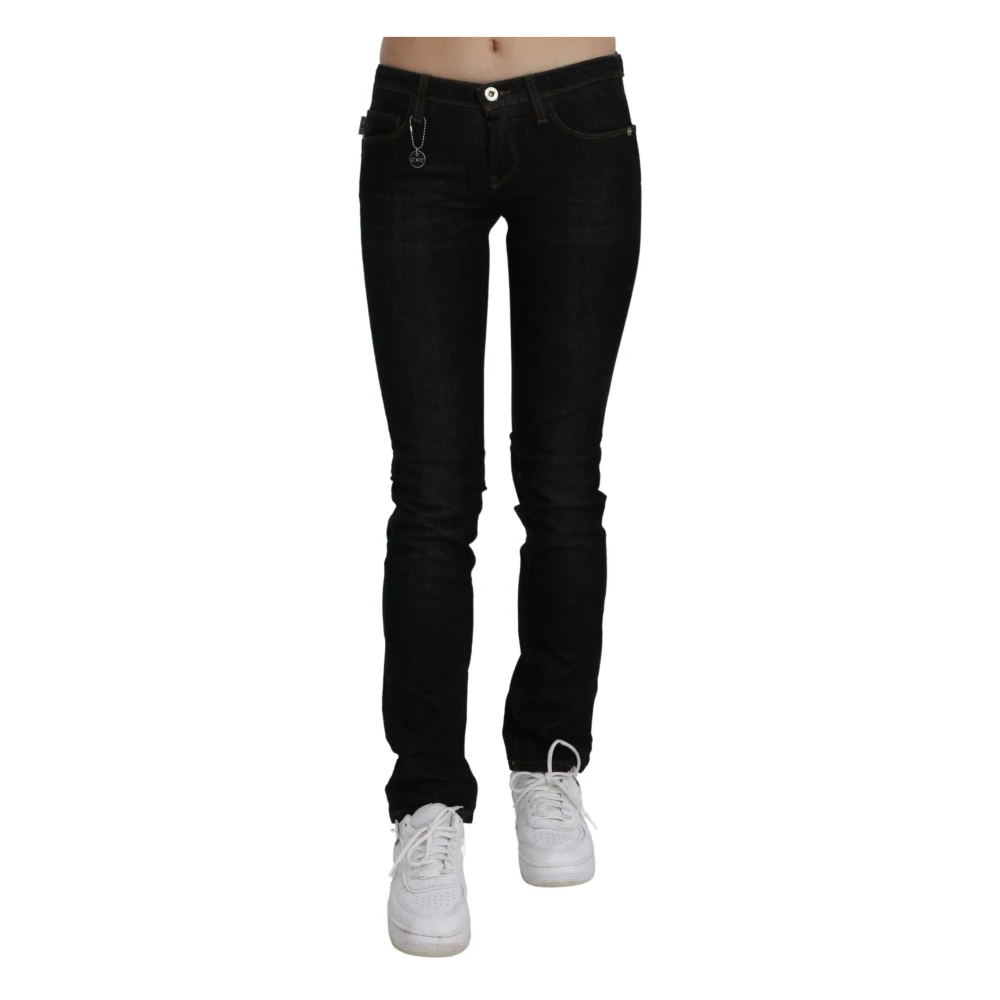 Costume National Women's Black Slim Fit Jeans, W24, Elegant Slim Fit Denim Jeans