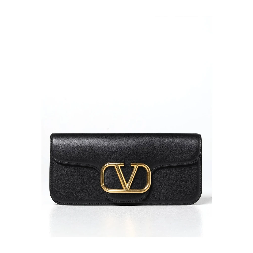 Valentino Garavani Women's Black Clutches, One Size, Stylish Borsa Handbag