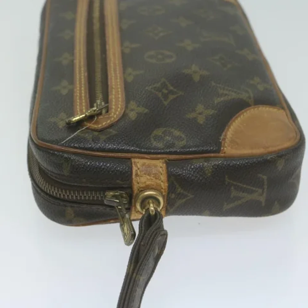 Louis Vuitton Vintage Pre-owned Canvas clutches Brown Dames
