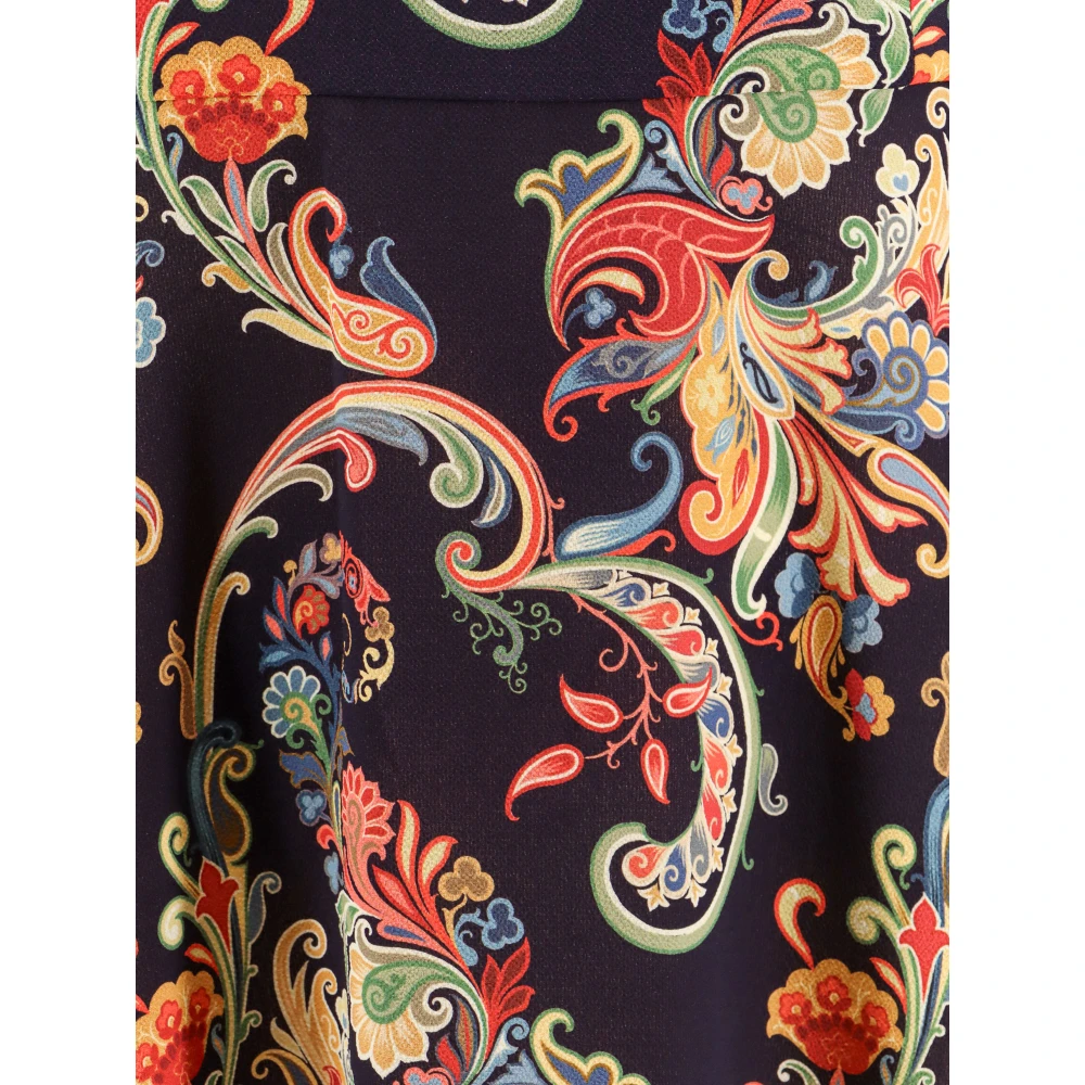 ETRO Multicolor Jurk met Lange Mouw Multicolor Dames