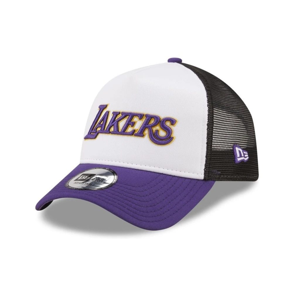 new era Witte Lakers Team Trucker Pet White Heren