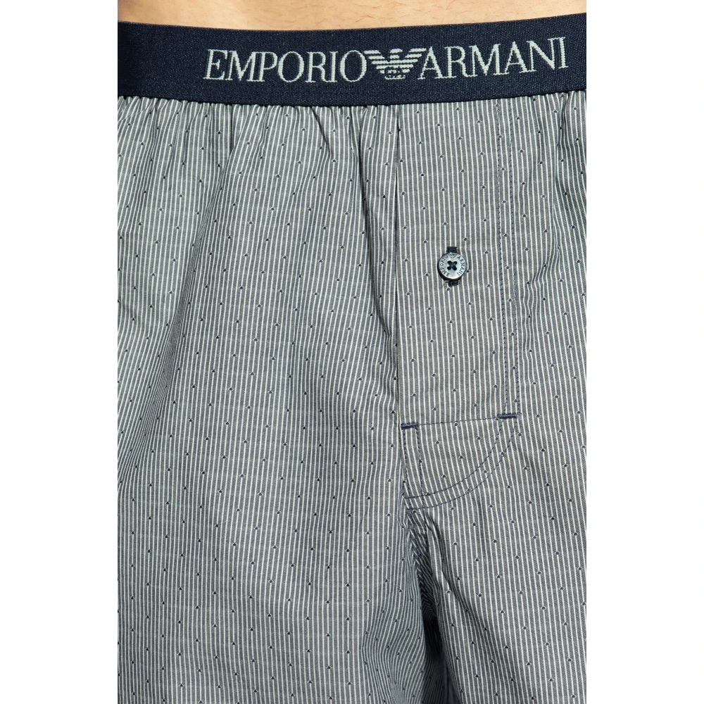 Emporio Armani Tweedelige pyjama Blue Heren