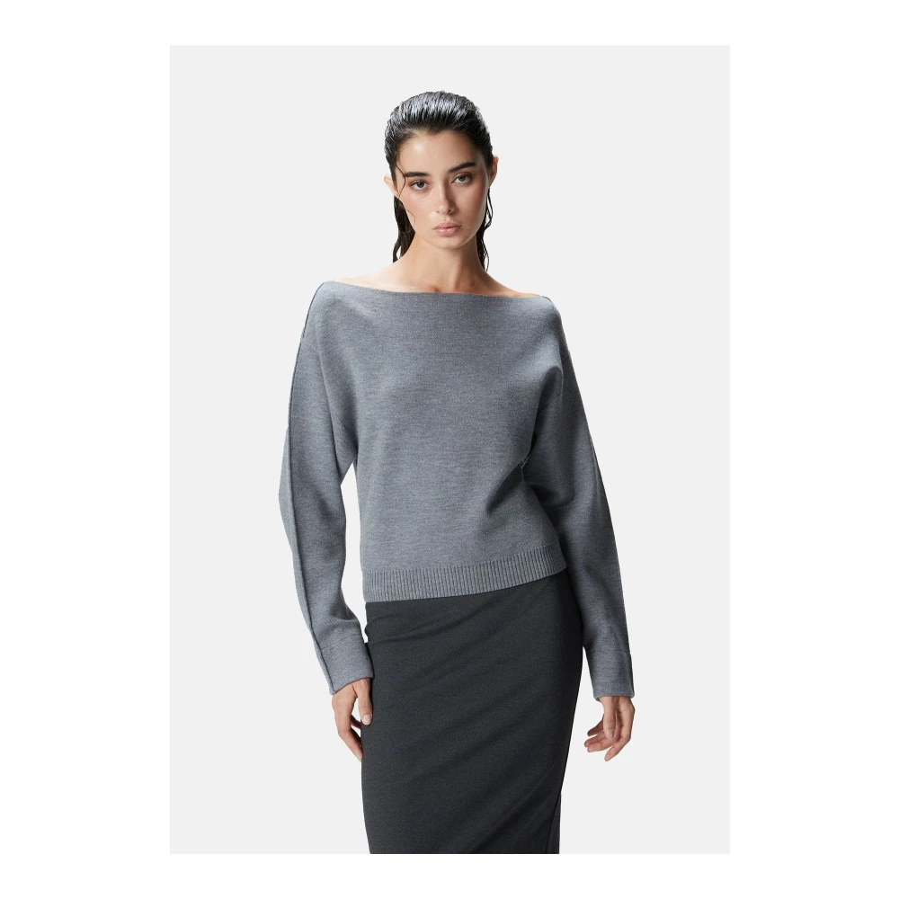 pinko Stijlvolle Gebreide Kleding Gray Dames