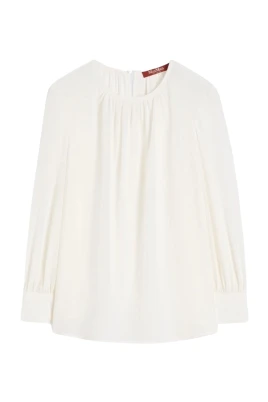 Blus i sidenkrepp