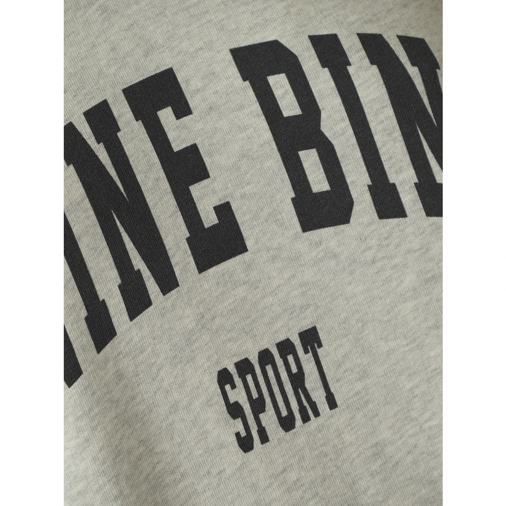 Anine Bing Heather Grey Harvey Sweatshirt Gray Dames