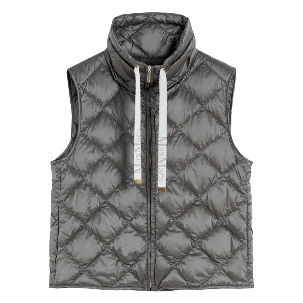 Max Mara Women's Gray Waistcoats, M, Tregic Vest