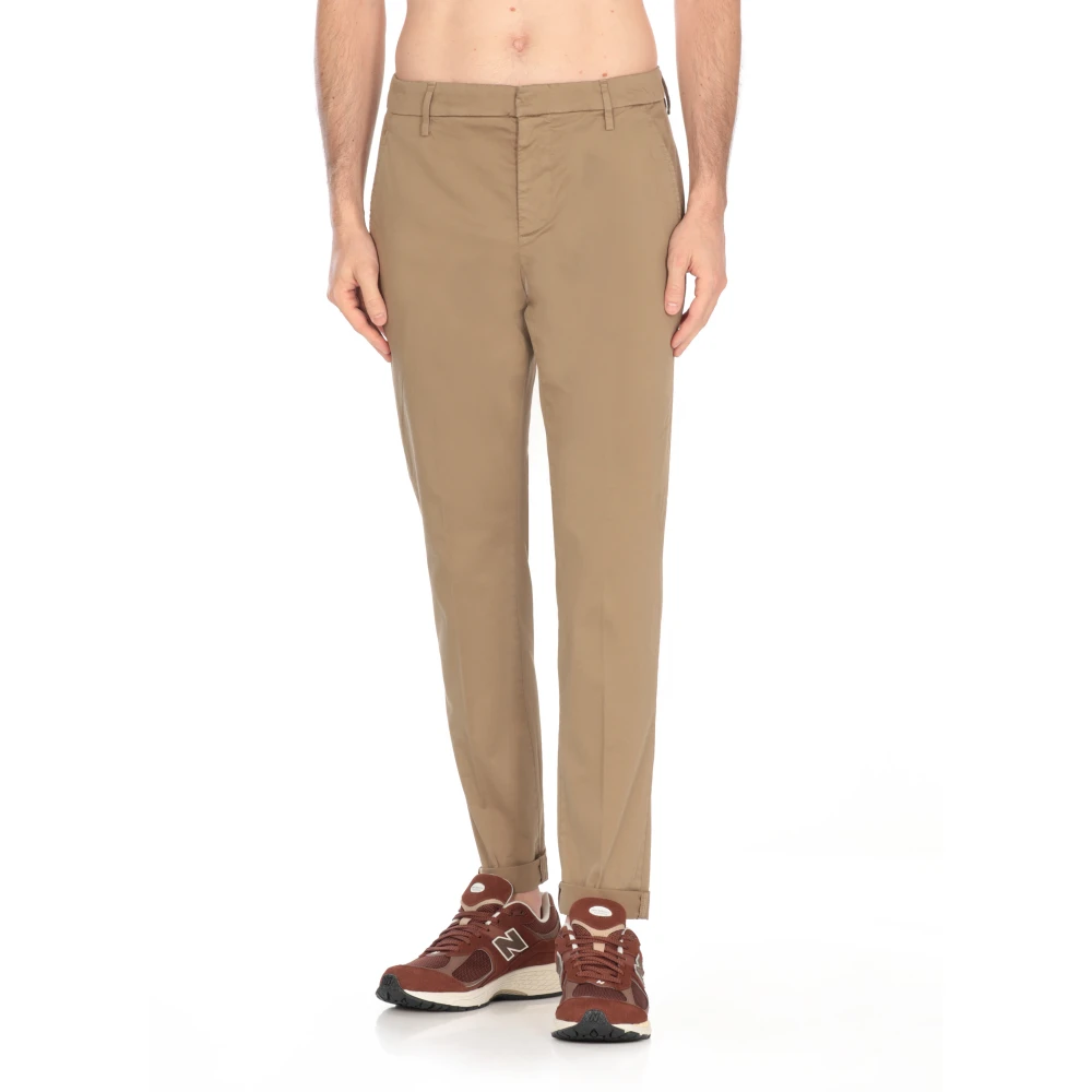 Dondup Beige Katoenen Broek met Zakken Beige Heren