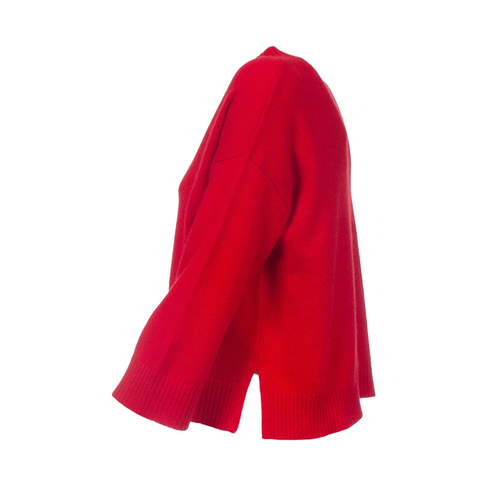 Max Mara Weekend Kasjmier V-hals Cropped Trui Red Dames
