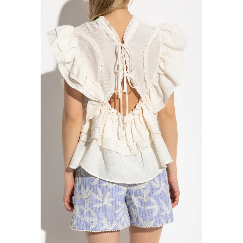 Munthe Peplum top Fulton Beige Dames