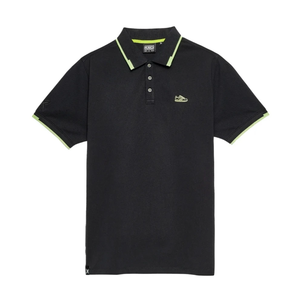 Munich Varsity Polo Shirts Black Heren