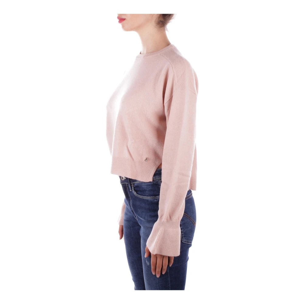 Liu Jo Logo Front Sweaters Collection 1 Pink Dames