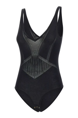 Openwork Knit Bodysuit
