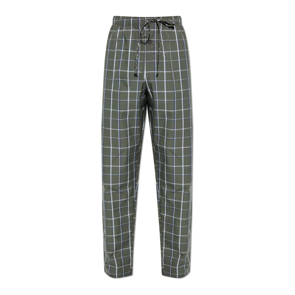 Hanro Herr Grön Nattkläder M, Bomull, Cotton Woven Pajama Pants