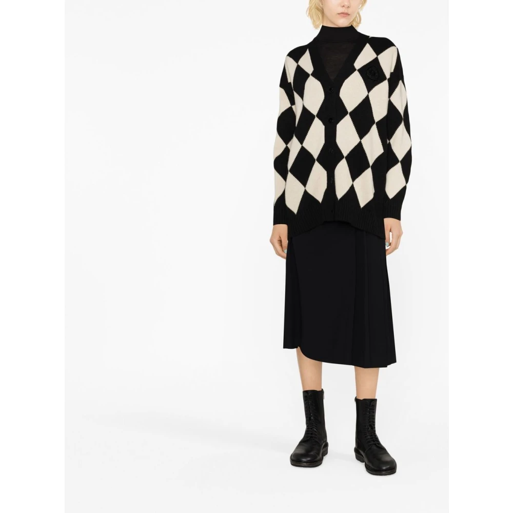 Ermanno Scervino Argyle Gebreide Vest Trui Multicolor Dames