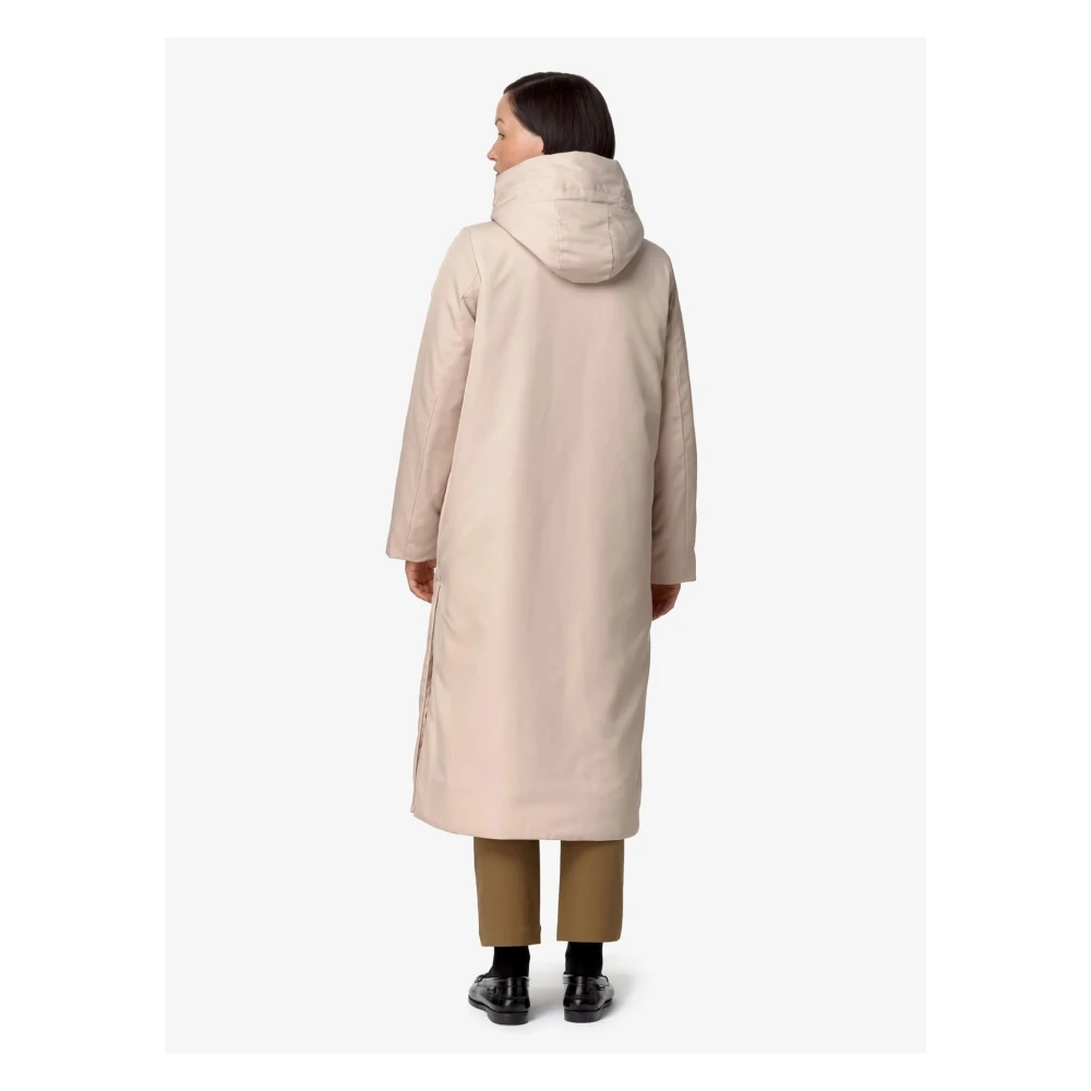 K-way Roze Twill Bontjas Beige Dames